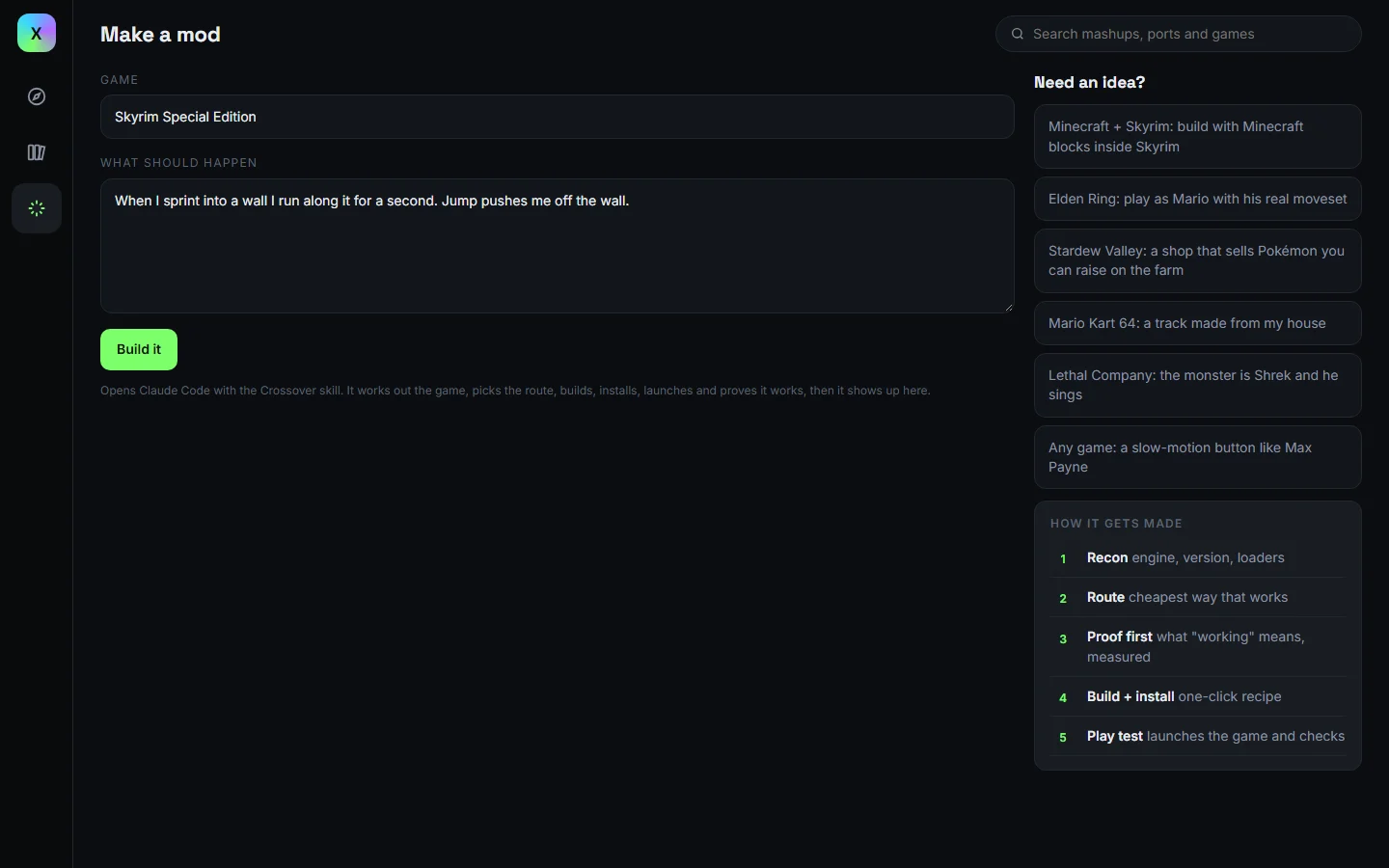 Make a mod screen in the launcher